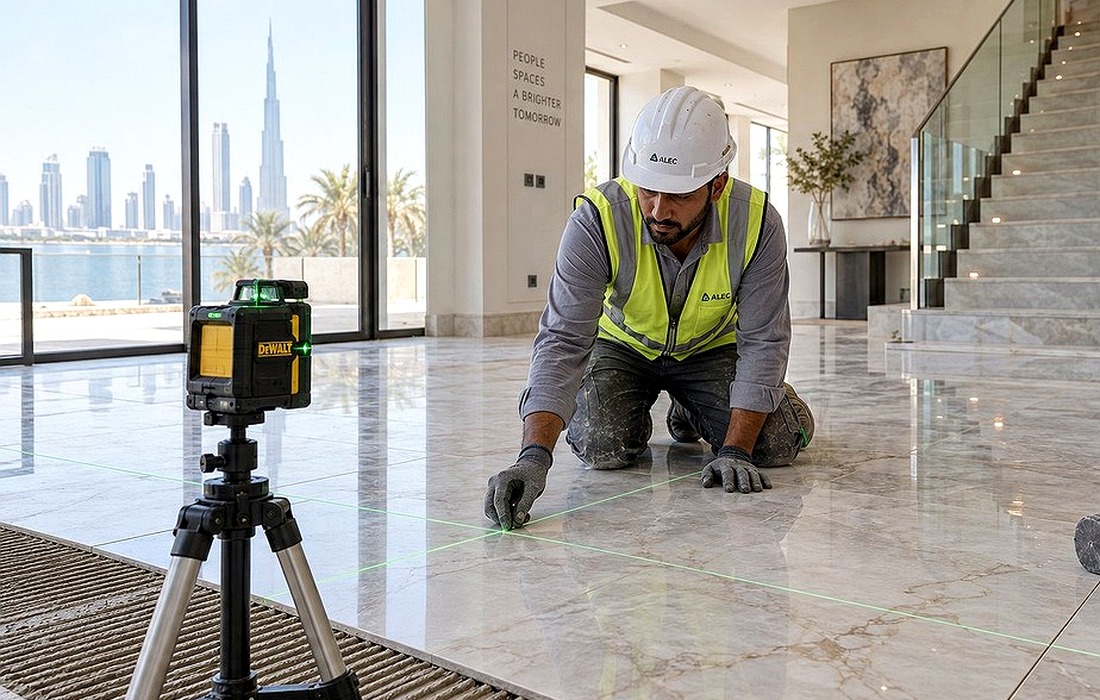 Architectural marble and stone slab finishing for civil works